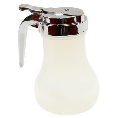Tablecraft PP410CP 10 oz Teardrop Dripcut Server - Polypropylene, Chrome ABS Top, Semi-transparent