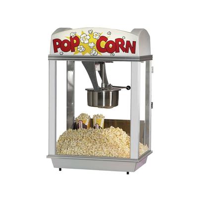 Gold Medal 2007 Pop-A-Lot Popcorn Machine w/ 8 oz EZ Kleen Kettle & White Dome, 120v