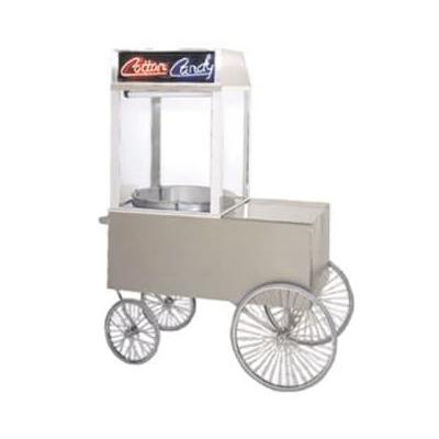 Gold Medal 2013ST Popcorn Wagon w/ 4 Spoke Wheels, Stainless, 62" x 34"