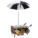 Gold Medal 8080S Tabletop Steamer Hot Dog Cart w/ 50 Franks & 35 Buns Capacity, Sterno Steamer, Bun Warmer, Stainless Steel, 120 V