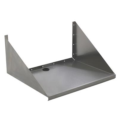 Eagle Group MWS1824 Solid Wall Mounted Microwave Shelf, 24"W x 18"D, Stainless, Stainless Steel