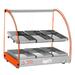 Skyfood FWD2-18O 18 1/2" Full Service Countertop Heated Display Case - (2) Shelves, Orange, 120v, 6 Pans, Silver