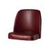 Oak Street SL3133TOP-WINE Replacement Bucket Bar Stool Seat, Wine Vinyl, Red