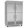 Kelvinator Commercial KCHRI54R4HDR (738282) 53 7/8" 2 Section Reach In Refrigerator, (4) Left/Right Hinge Solid Doors, 115v, Silver