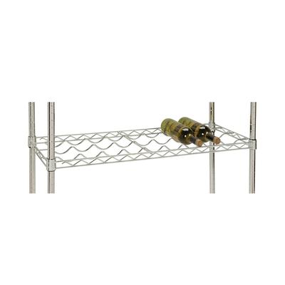 Focus FFWS1436CH Commercial Wine Shelf w/ 9 Bottle Capacity, Chrome