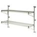 Focus FWPS63CH 63"H Wall Mount Post, Chromate, 4 Tier, 63" Height
