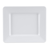 GET ML-11-W 12" x 10" Rectangular Milano Plate - Melamine, White