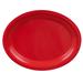GET OP-135-CR 13 1/2" x 10 1/4" Oval Diamond Harvest Platter - Melamine, Cranberry, Red