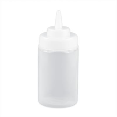 GET SB-12-CL 12 oz Squeeze Bottle w/ Lid, Clear