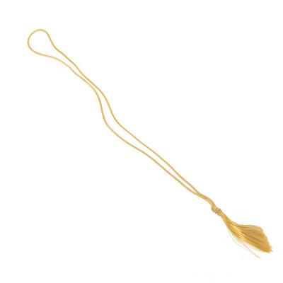 Risch 10" GOLD TASSEL 10" Elastic Loop w/ Rayon Tassel, Gold