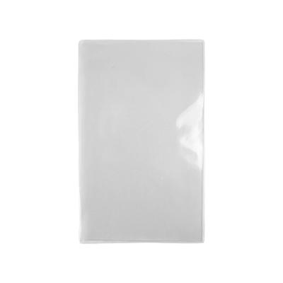 Risch 61 8.5X14 Triple Pocket Vinyl Menu Cover, 8 1/2"W x 14"H, Clear