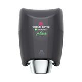 World Dryer K-162P2 Automatic Hand Dryer w/ 10 Second Dry Time - Black Aluminum, 120v