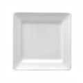 Oneida F8010000127S 7 1/4" Square Buffalo Plate - Porcelain, Bright White