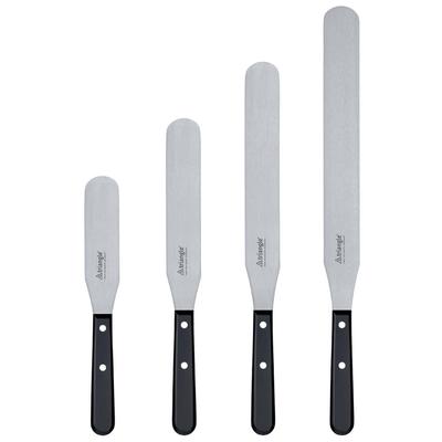 Louis Tellier 7351025 10" Decorating & Icing Spatula Stainless Steel Blade & Black Plastic Handle