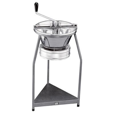 Louis Tellier P10 14 qt Food Mill w/ Tripod - Tin Plated, Silver