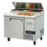 Migali C-PP44-HC Competitor Series 44" Pizza Prep Table w/ Refrigerated Base, 115v, 6 Third-Size Pans, Digital Controls, Stainless Steel