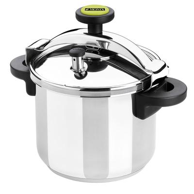 Matfer Bourgeat 013204 Monix 8 1/2 qt Pressure Cooker w/ Plastic Handles, Stainless Steel