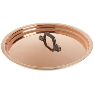 Matfer Bourgeat 365028 11" Stock Pot Cover, Copper, Stainless Steel