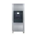 ITV Ice Makers DHD130-22W Floor Model Cube Ice & Water Dispenser for Commercial Ice Machines - 128 lb Storage, Bucket Fill, 115v, Stainless Steel