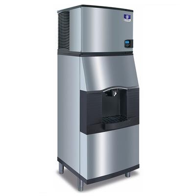Manitowoc IDT0450A/SFA292 470 lb Full Cube Commercial Ice Machine w/ Water & Ice Dispenser - 180 lb Storage, Bucket Fill, 115v, Stainless Steel | Manitowoc Ice