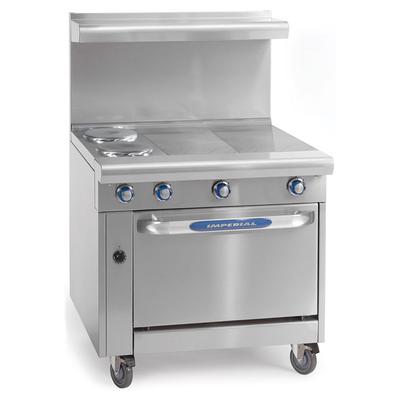 Imperial IHR-2HT-2-E 36" Spec Series 2 Sealed Element Commercial Electric Range w/ 2 Hot Tops, 208v/1ph, Stainless Steel