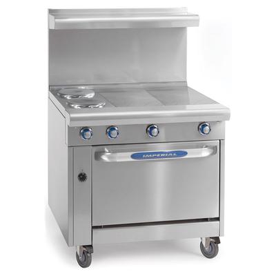 Imperial IHR-2HT-2-E 36" Spec Series 2 Sealed Element Commercial Electric Range w/ (2) Hot Tops, 208v/1ph, Stainless Steel