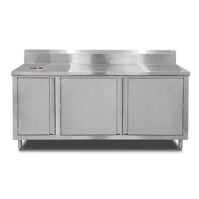 John Boos 4BU4R5-3660-R-X 60" Beverage Unit w/ Swing Doors & Right Trash Chute, 36"D, Stainless Steel