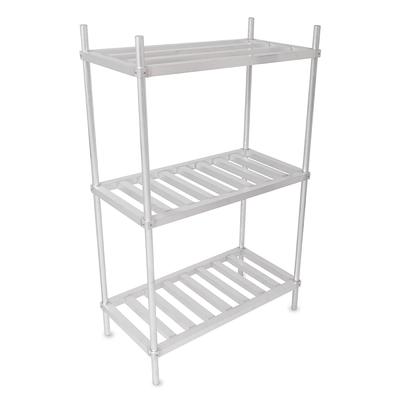 John Boos ALKR-2060-X 3 Level Keg Rack w/ 3 Keg Capacity, 60" x 20" x 76", 6 Keg Capacity, Aluminum, Silver