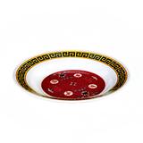 Thunder Group 1106TR 6" Round Longevity Soup Plate - Melamine, Red/White, Multi-Colored