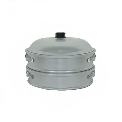 Thunder Group ALST016 26" Round Chinese Steamer Set, Aluminum, Silver