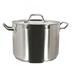 Thunder Group SLSPS4032 32 qt Stainless Steel Stock Pot w/ Cover - Induction Ready