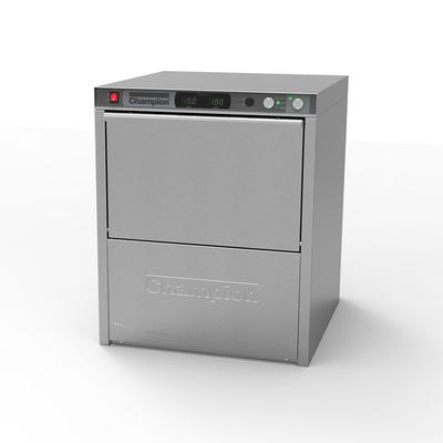 Champion UH330ADA High Temp Rack Undercounter Dishwasher w/ 30 Racks/hr, Built-in Booster, 208v/1ph, 208 V, Stainless Steel