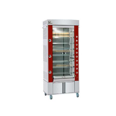 Rotisol USA GF975-8G-SSP Gas 8 Spit Commercial Rotisserie w/ 24 Bird Capacity, Liquid Propane, Stainless Steel, Gas Type: LP