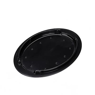 Service Ideas HS13BL3 Oval Insulated Underliner for 10" x 7" Oval Fajita Skillets - Plastic, Black, 0.75 in