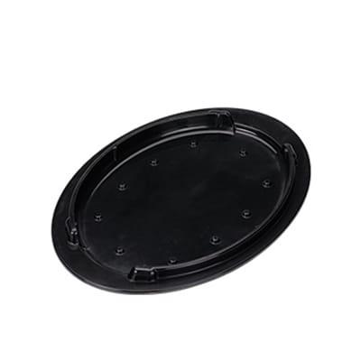 Service Ideas HS13BL3 Hot Solutions Oval Insulated Underliner for 10" x 7" Oval Fajita Skillets - Plastic, Black, 0.75 in