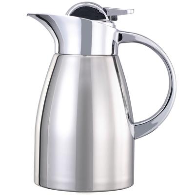 Service Ideas LVP1000 1 liter Elite Touch Coffee Server, Polished Finish, Silver