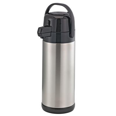 Service Ideas SECA30S 3 Liter Push Button Airpot, Stainless Steel Liner, Silver