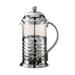 Service Ideas T477B 20 oz French Press - Stainless Steel Frame, Glass Liner, Silver