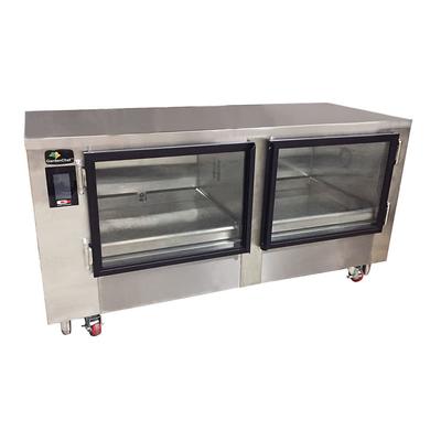 Carter-Hoffmann GC12 Undercounter Non-Insulated Mobile Growing Cabinet w/ 4 Growing Flat Capacity, 120v, 120 V, Stainless Steel