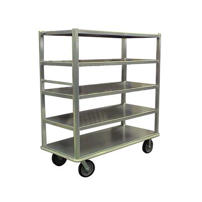 Carter-Hoffmann T544 Queen Mary Cart - 4 Levels, 2400 lb. Capacity, Aluminum, Marine Edges, 4 Shelves, 8" Casters