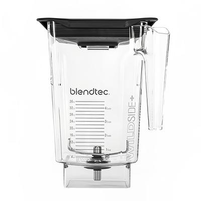 Blendtec 40-710-09 90 oz WildSide Jar w/ Black Soft Lid & 4" Wingtip Blade - Tritan, Clear