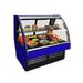 Structural Concepts GMDS4R Fusion 48-3/4" Full Service Deli Case w/ Curved Glass - (2) Levels, 110-120v, Blue