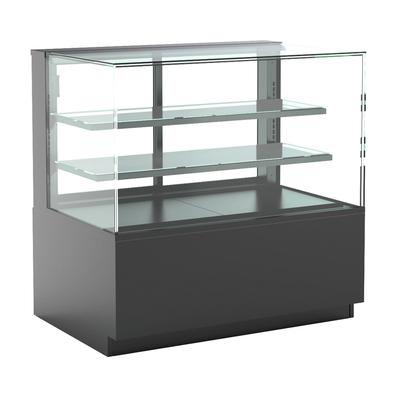 Structural Concepts NR3647RSV 35 3/4" Reveal Full Service Bakery Case w/ Straight Glass - 3 Levels, 110-120v, Black