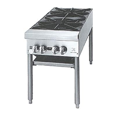 Jade Range JSP-182 2 Burner Stock Pot Range, Natural Gas, Stainless Steel, Gas Type: NG