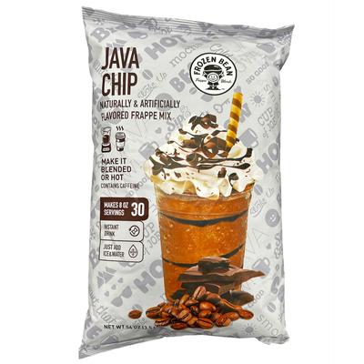 The Frozen Bean FG103007 56 oz Ice Coffee Blend Mix, Java Chip, Java Chip