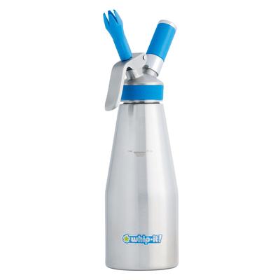 Whip-It! DC-SPEC-L01S 1 liter Whipped Cream Dispenser w/ 3 Nozzles, Stainless Steel