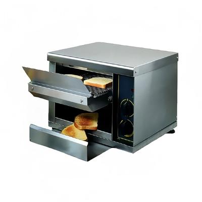 Equipex CT-540 2401 Conveyor Toaster - 540 Slices/hr w/ 1 1/4" to 3 1/2" Product Opening, 240v/1ph, 240 V, Stainless Steel