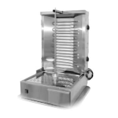 Equipex GR 60E Gyro Grill w/ 55 lb Meat Capacity - (2) Heating Zones, 208 240v/3ph, Stainless Steel