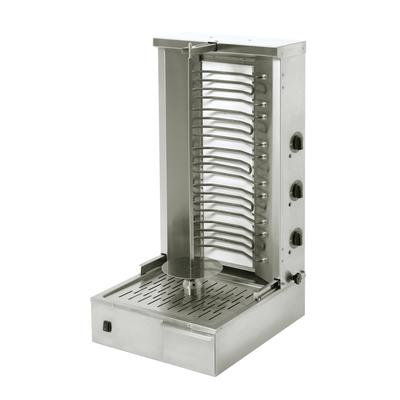 Equipex GR 80E Gyro Grill w/ 88 lb Meat Capacity - (3) Heating Zones, 208 240v/3ph, Stainless Steel