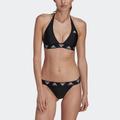 Bustier-Bikini ADIDAS PERFORMANCE "NECKHOLDER BIKINI" Gr. L, N-Gr, schwarz-weiß (black, white) Damen Bikini-Sets Bekleidung
